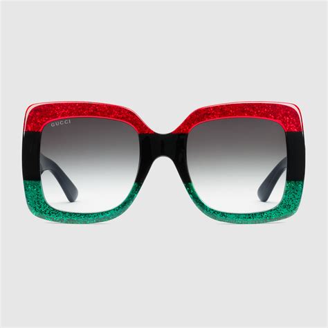 gucci 60mm speckled square sunglasses|gucci eyewear square frame sunglasses.